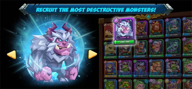 Mở khóa nhiều quái vật