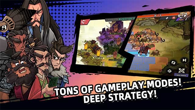 Tactical Three Kingdoms for Android có nhiều chế độ chơi đa dạng