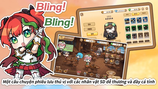 Câu chuyện phiêu lưu đầy thú vị với các nhân vật SD dễ thương