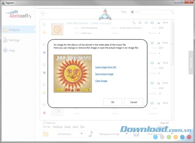 Tagman chọn ảnh đại diện chính thức cho từng ca khúc trên Internet