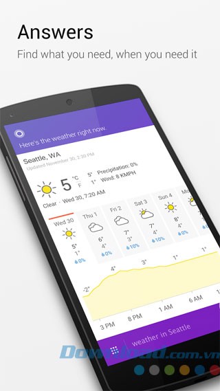 Cortana giải đáp mọi thắc mắc