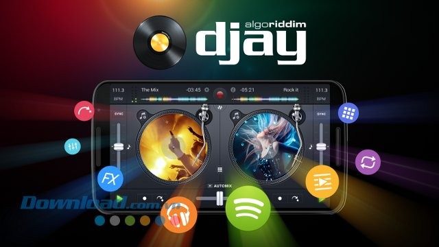 Djay FREE - ứng dụng mix nhạc hoàn hảo