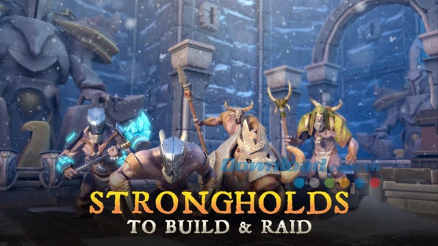 Giao diện chơi game Dungeon Hunter 5 trên Android