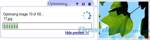 Tiến trình nén thư mục ảnh