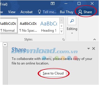 Chia sẻ tài liệu trực tuyến