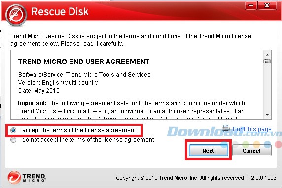 Trend Micro Rescue Disk