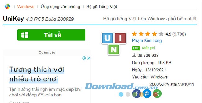 Hướng dẫn tải và cài đặt Unikey trên máy tính