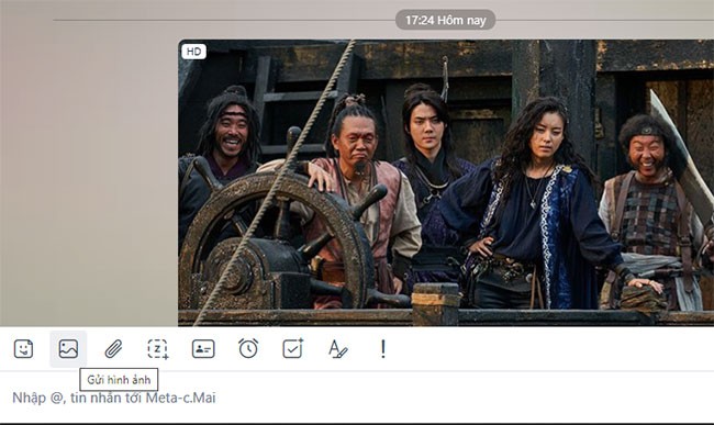 Gửi hình ảnh chất lượng HD - Gửi ảnh HD trên Zalo Web