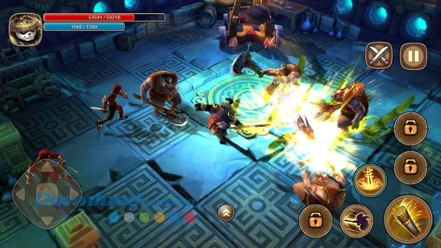 Giao diện màn chơi game Taichi Panda: Heroes