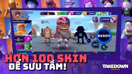 Hơn 100 skin để sưu tầm