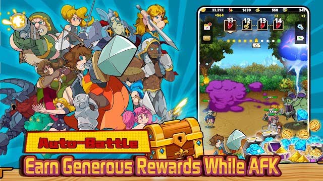 Bạn có thể kiếm phần thưởng trong khi AFK trong game Tale of Sword