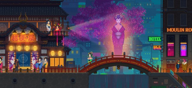 Phiêu lưu trong thành phố cyber với ánh sáng neon huyền ảo