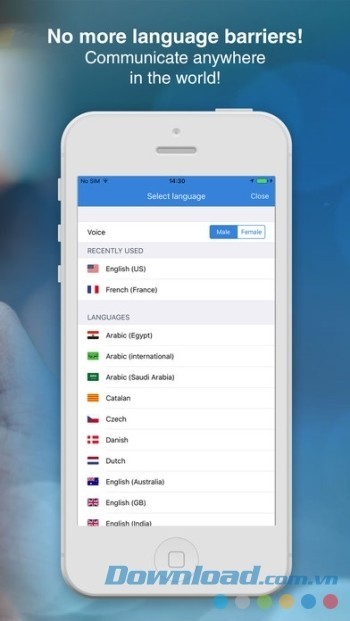 Talk and Translate dịch nói và viết sang nhiều ngôn ngữ phổ biến