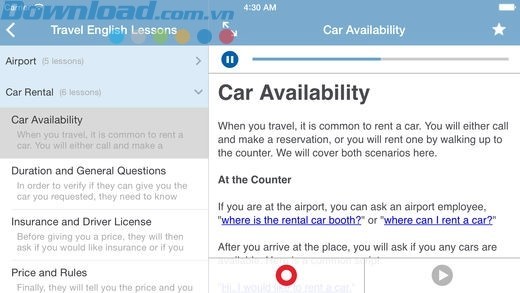 Nghe giọng đọc của người bản ngữ