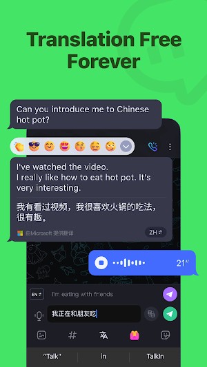 Dịch miễn phí trong ứng dụng