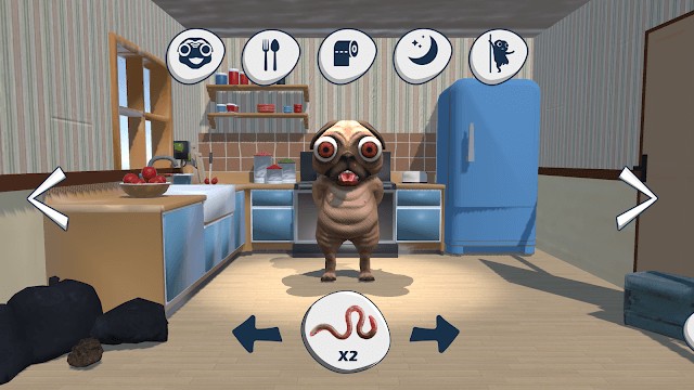 Chơi với chó Doge và giúp nó luôn vui vẻ trong game Talking Doge