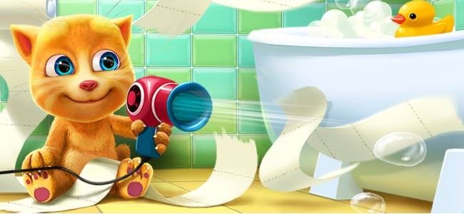 Talking Ginger cho iOS có đồ họa dễ thương