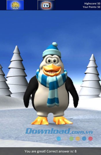 Giao diện học toán của ứng dụng