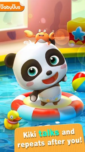 Nói chuyện và gấu trúc Kiki sẽ bắt chước bạn