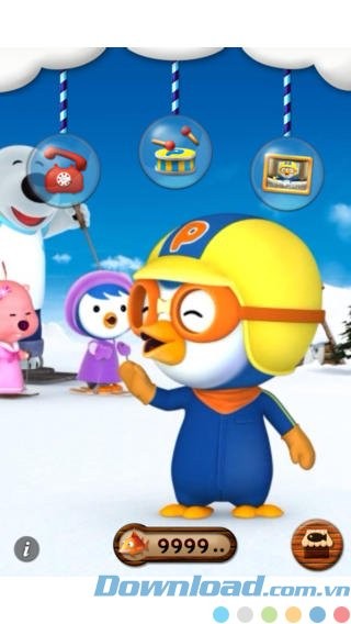 Tương tác với Pororo thật vui nhộn