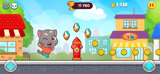 Giúp Talking Tom thu thập lại toàn bộ số kẹo bị đánh cắp