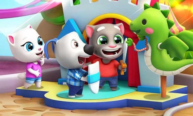 Cùng Talking Tom và những người bạn xây dựng lại hội chợ Vui vẻ