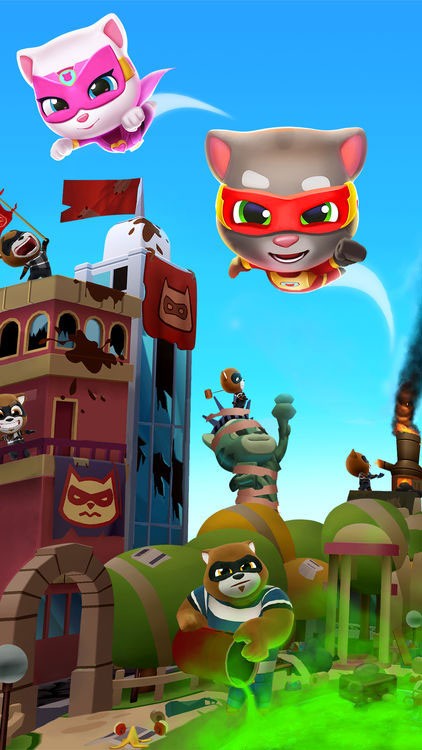 Mở khóa nhiều nhân vật khác trong Talking Tom Hero Dash