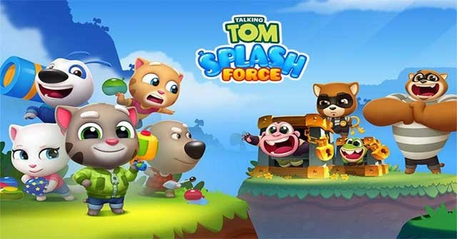 Tận hưởng những màn bắn súng nước vui nhộn và kịch tính trong Talking Tom Splash Force