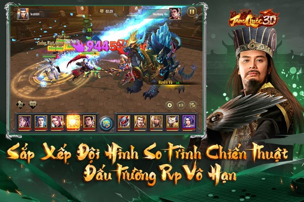 Sắp xếp đội hình so trình chiến thuật, đâu trướng PVP vô hạn