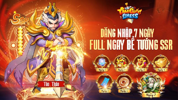 Đăng nhập liên tiếp 7 ngày nhận full bể tướng SSR