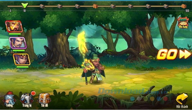 Tính năng Chinh phạt trong Tam Quốc GO