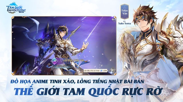 Đồ họa anime tinh xảo, lồng tiếng Nhật bài bản