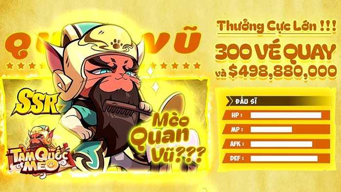 Tam Quốc Mèo mang đến nhiều phúc lợi hấp dẫn cho game thủ
