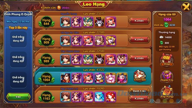 Hệ thống Leo hạng