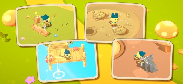 Rất nhiều hoạt động để bạn thực hiện cùng thú ảo đáng yêu trong game Tamagotchi Adventure Kingdom