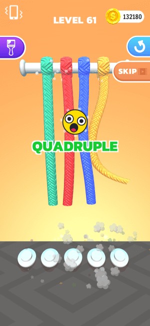 Tangle Master 3D là game gỡ rối dây thừng gây nghiện