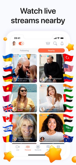 Xem livestream của những người dùng gần bạn