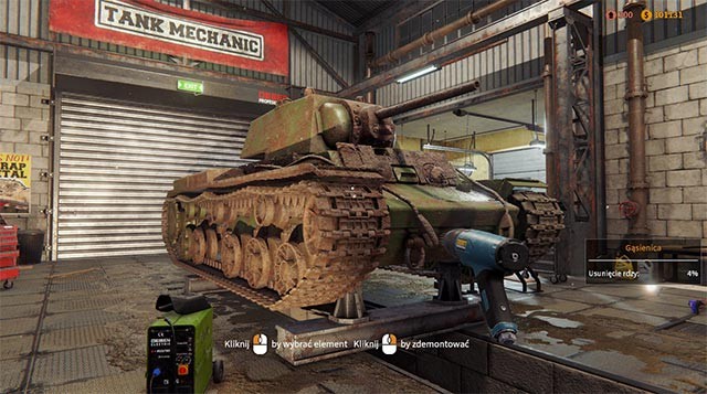 Tank Mechanic Simulator mô phỏng quá trình phục hồi 1 chiếc xe tăng cổ