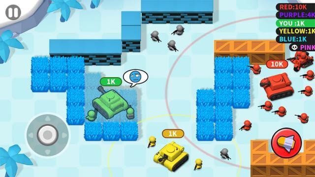 Tank Squad Battle cho bạn tham gia vào các trận chiến xe tăng thú vị