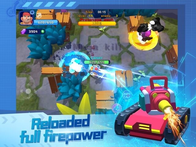 Sử dụng hỏa lực mạnh mẽ để tiêu diệt kẻ thù