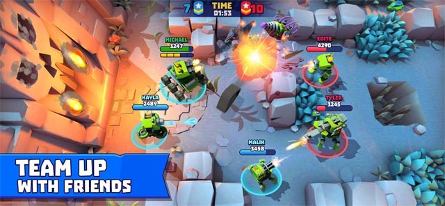 Lập team với bạn bè