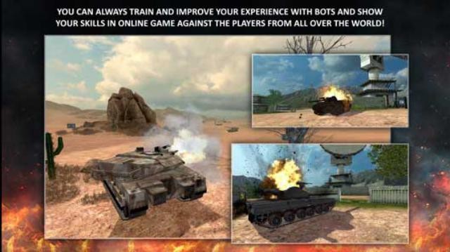 Tham gia các trận chiến chân thực trong game mô phỏng bắn tăng Tanktastic