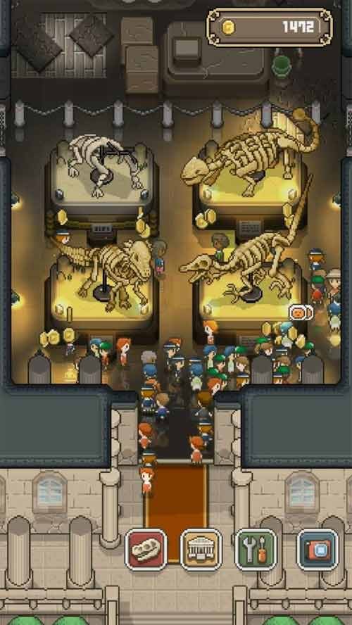 Trưng bày hóa thạch tại các quầy triển lãm trong TAP! DIG! MY MUSEUM!