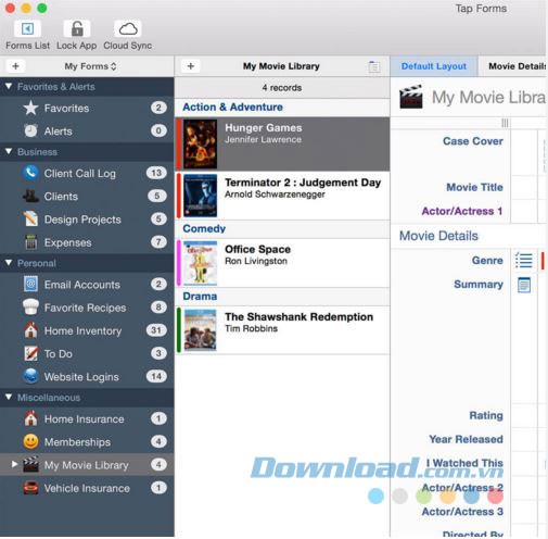 Giao diện chính của phần mềm