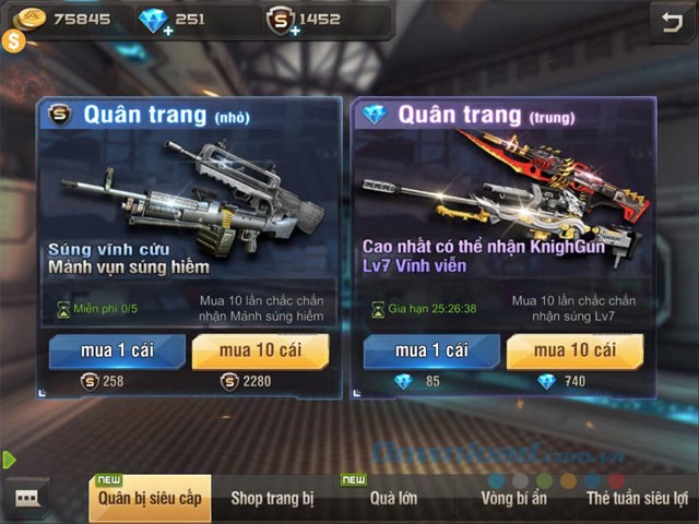 Kho vũ khí đồ sộ