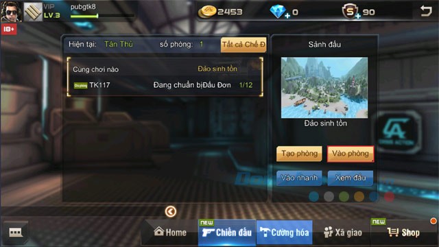 Chế độ chơi đa dạng, cho game thủ thỏa sức thi đấu mà không hề nhàm chán.