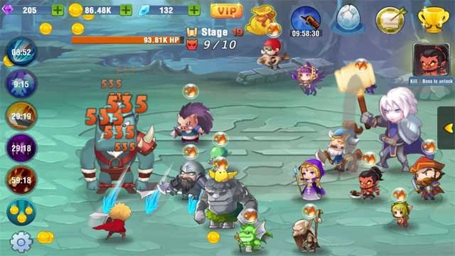 Tận hưởng những màn chặt chém đặc sắc trong game Tap Legend cho Android