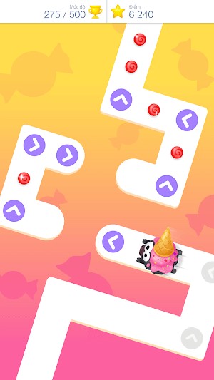 Tap để nhảy hoặc rẽ