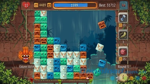 Tap the Blocks cho iOS thuộc dòng game nối hình kinh điển nhưng có gameplay sáng tạo