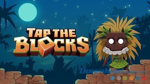 Giao diện khởi động của Tap the Blocks cho iOS